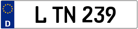 Trailer License Plate